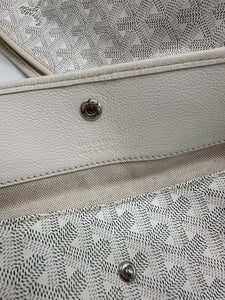 Authentic preowned white Goyard St. Louis pm