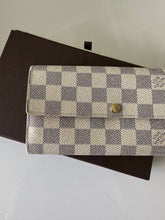 Load image into Gallery viewer, Authentic preowned Louis Vuitton damier azur Sarah wallet