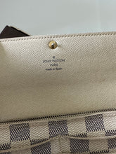 Load image into Gallery viewer, Authentic preowned Louis Vuitton damier azur Sarah wallet