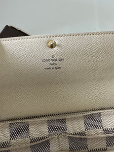 Authentic preowned Louis Vuitton damier azur Sarah wallet