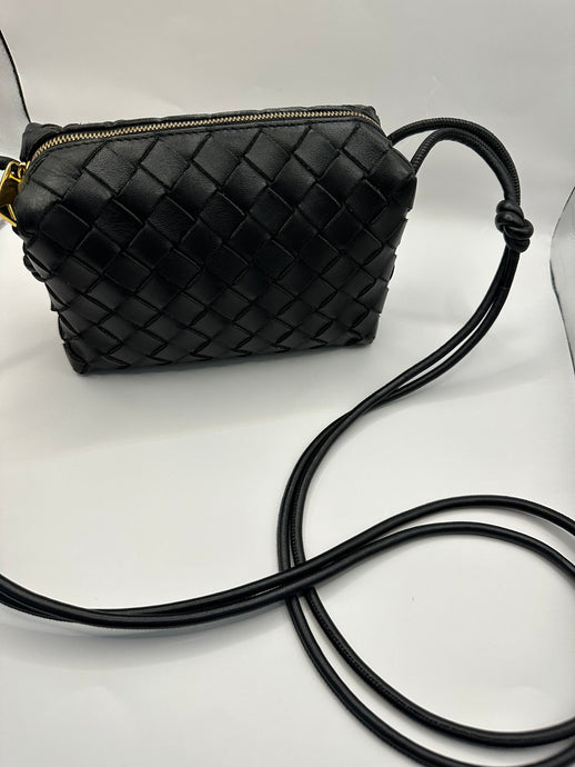 authentic preowned Bottega Veneta mini loop bag black