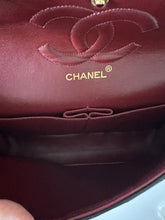 Load image into Gallery viewer, Authentic Chanel preloved Vintage Medium black Flap with Gold Hardware