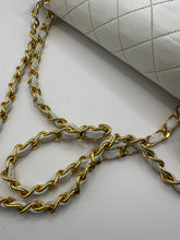 Load image into Gallery viewer, Authentic Pre-Loved Chanel white Small 9” Lambskin Flap with gold Hardware