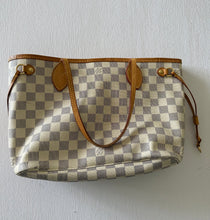 Load image into Gallery viewer, Authentic preowned Louis Vuitton neverfull pm damier azur