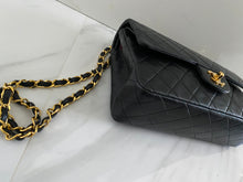 Load image into Gallery viewer, Authentic Pre-Loved Chanel Black Vintage Medium Flap with Gold Hardware